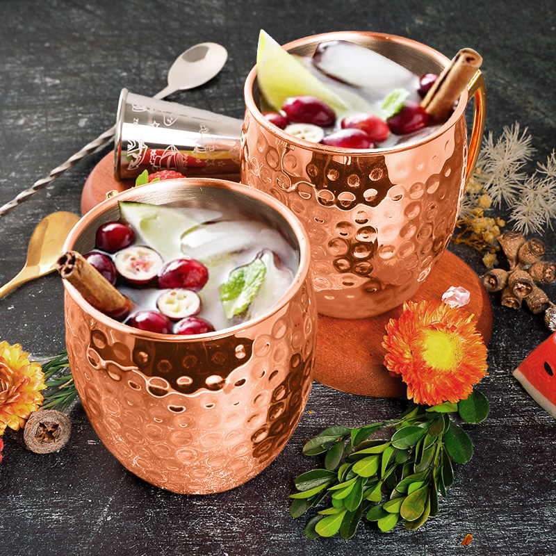 Wine Beer Champagne - Moscow Mule Stainless Steel Mugs Metal