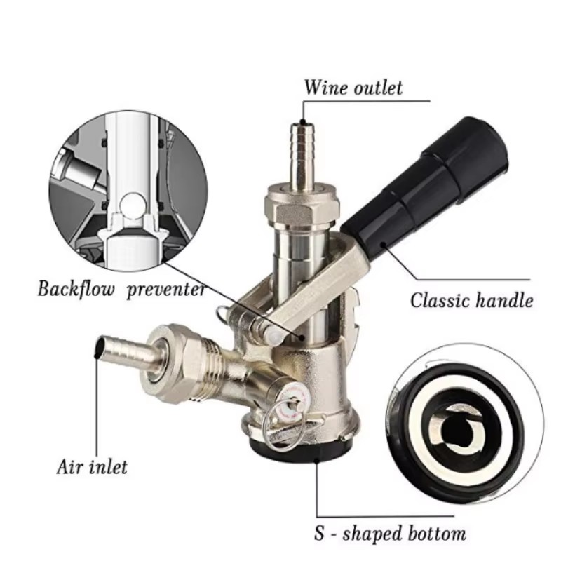 Keg Coupler Draft Beer Dispens - Wine Draft Beer ulasan dan harga