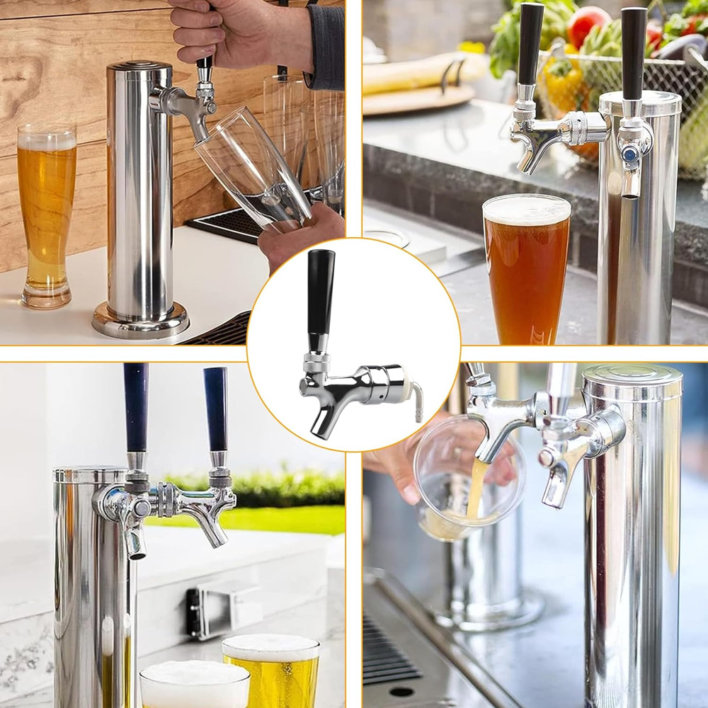 Draft Beer Faucet, Chrome Plat - Wine To Beer ulasan dan harga