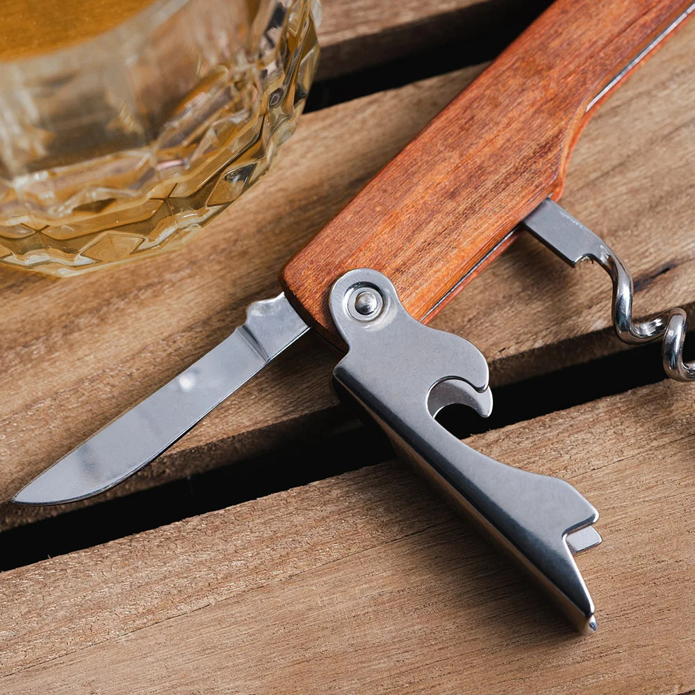 Personalised Logo Wood Handle  - Wine Beer Brand ulasan dan harga