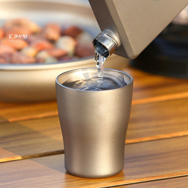 Pure Titanium Double Layered M - Wine Beer Brand ulasan dan harga