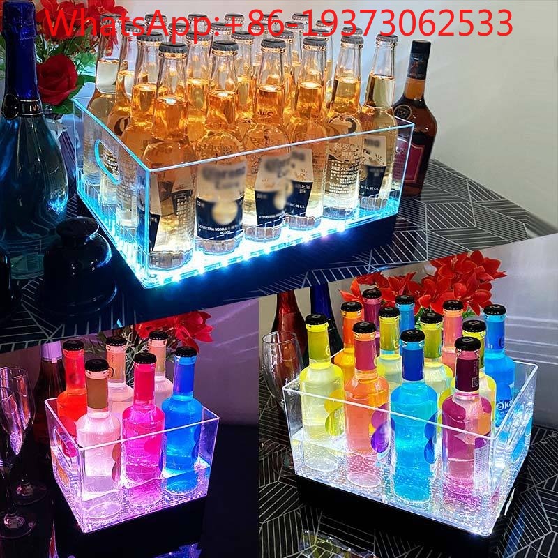 Square Luminous Ice Bucket Bar - Wine Beer Champagne ulasan dan harga