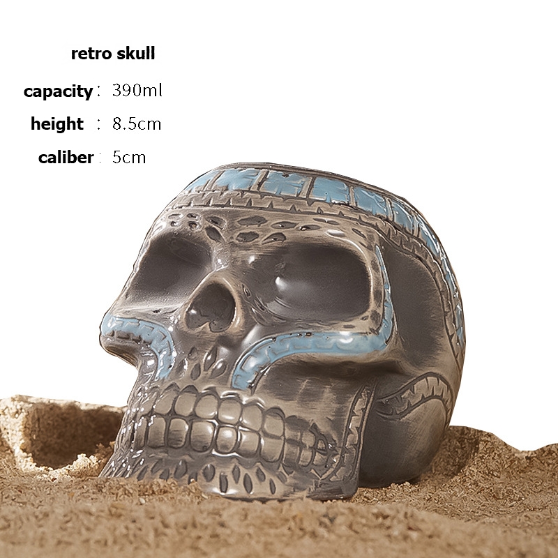 Vintage skull like ceramic win - Wine Like Beer ulasan dan harga