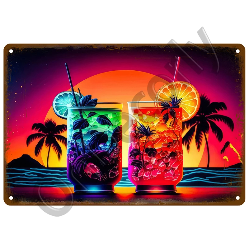 Metal Sign Whiskey Wine Alcoho - Wine Beer Brand ulasan dan harga