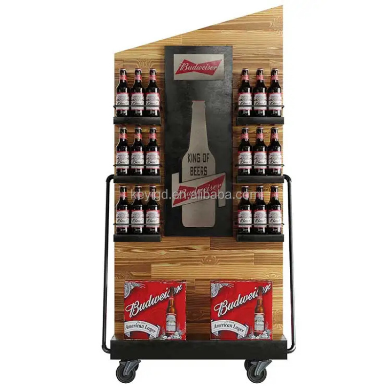 custom.Wine Display Rack Super - Wine Beer Supermarket ulasan dan harga