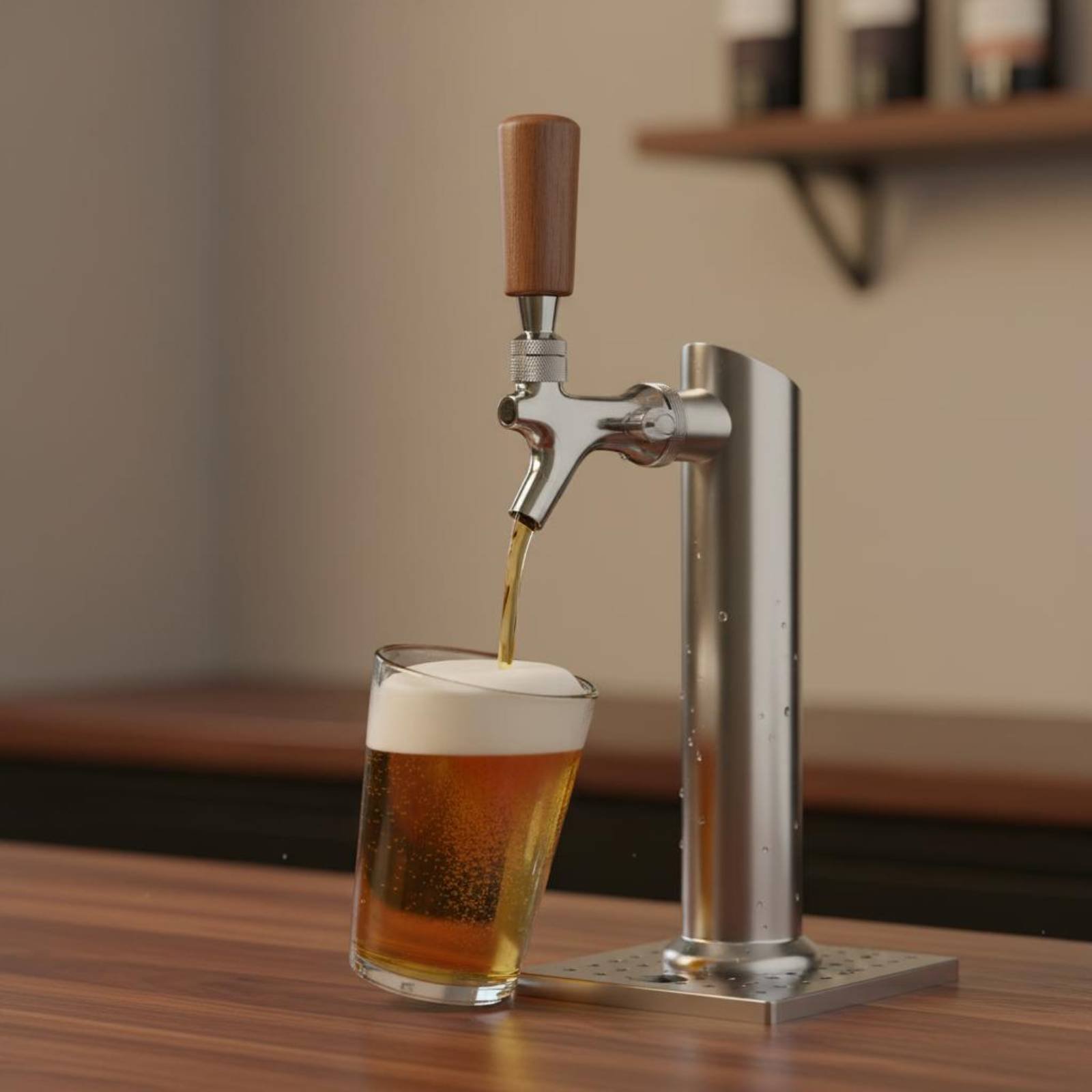 Short Wooden Beer Handle Solid - Wine To Beer ulasan dan harga