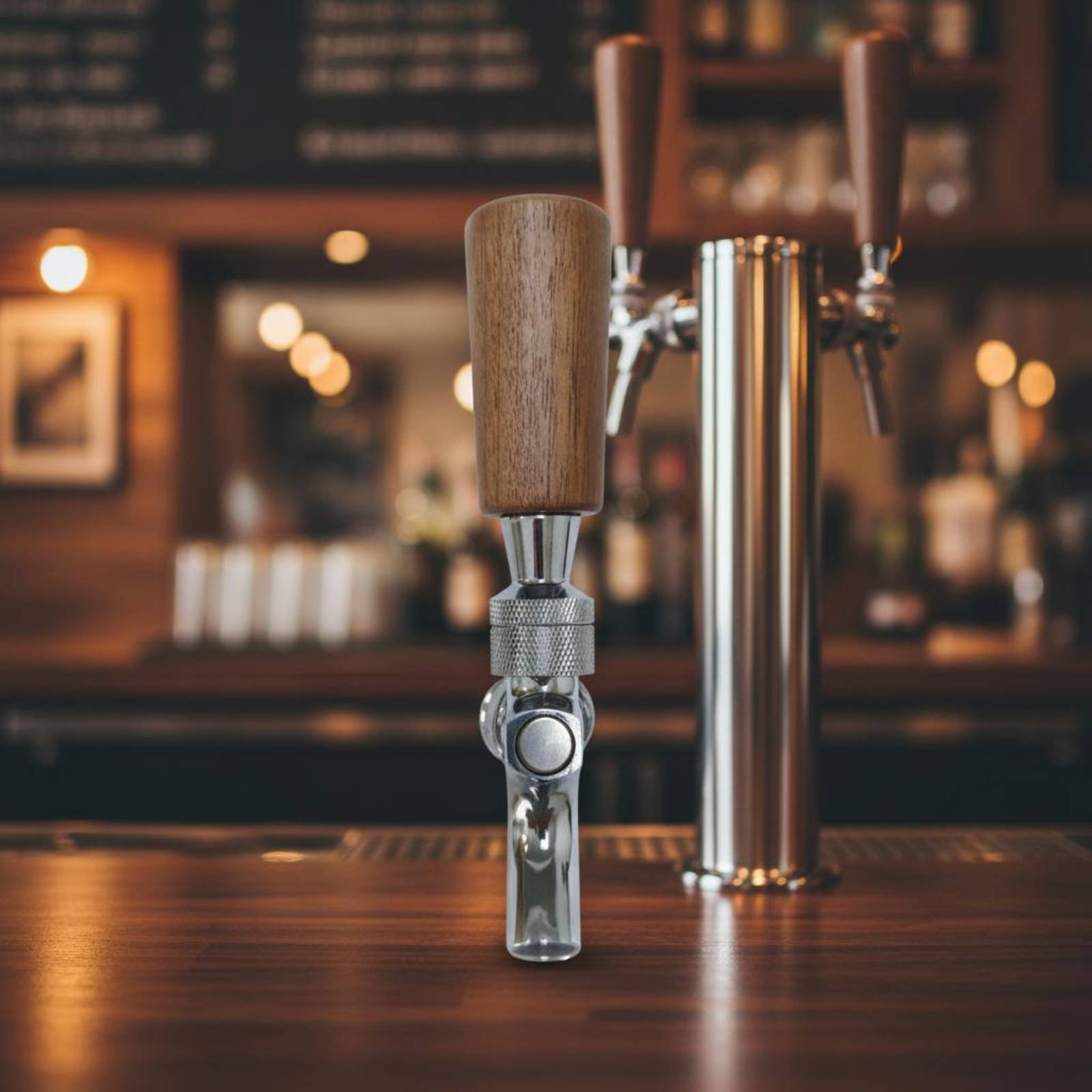 Short Wooden Beer Handle Solid - Wine To Beer ulasan dan harga