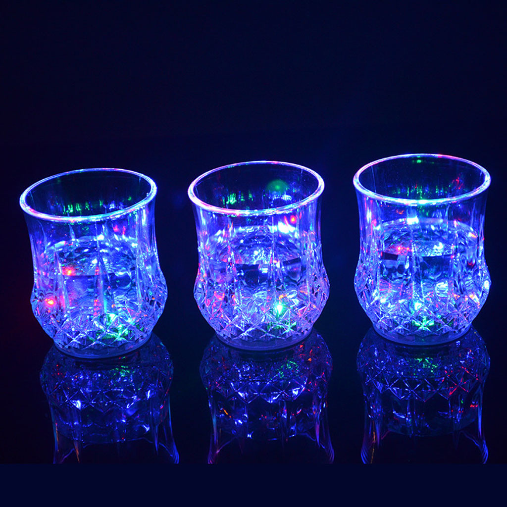 Colored LED Glowing Drink Cup  - Wine In Beer Glass ulasan dan harga