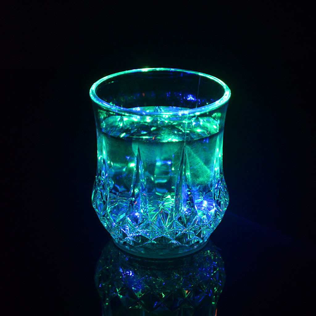 Colored LED Glowing Drink Cup  - Wine In Beer Glass ulasan dan harga