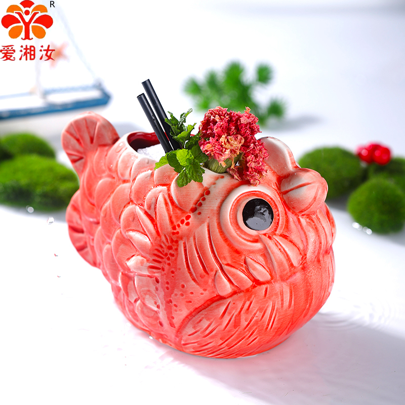 Cute Lantern Fish Cocktail Gla - Wine In Beer Glass ulasan dan harga